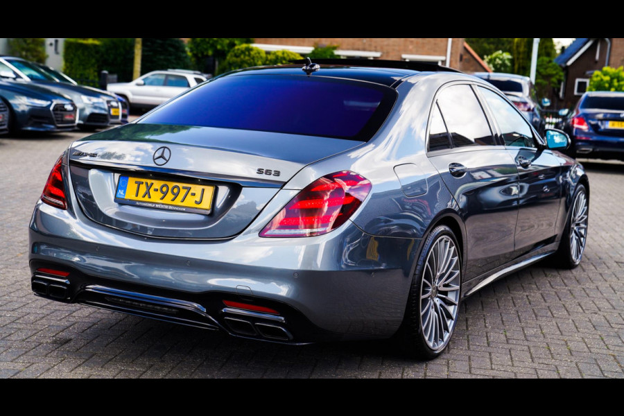 Mercedes-Benz S-Klasse AMG 63 4Matic+ Lang Premium Plus | Burmester 3D | Panorama | Massage voor+achter | Stoelkoeling | 360 cam |