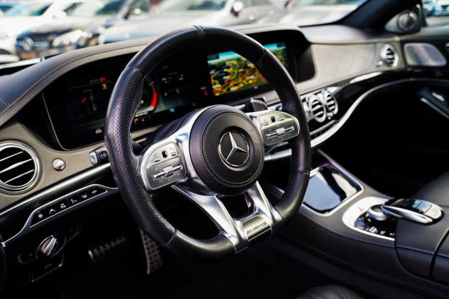 Mercedes-Benz S-Klasse AMG 63 4Matic+ Lang Premium Plus | Burmester 3D | Panorama | Massage voor+achter | Stoelkoeling | 360 cam |