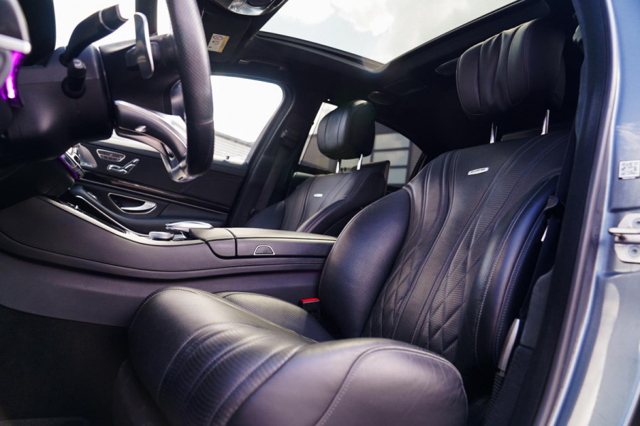 Mercedes-Benz S-Klasse AMG 63 4Matic+ Lang Premium Plus | Burmester 3D | Panorama | Massage voor+achter | Stoelkoeling | 360 cam |
