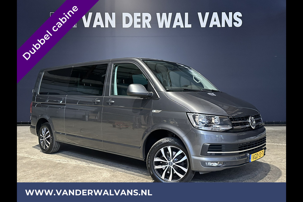 Volkswagen Transporter 2.0 TDI 150pk Automaat L2H1 Dubbele Cabine Euro6 Airco | 5-Zits | Navigatie | 2x Zijdeur | Cruisecontrol, LM velgen, Parkeersensoren, 2500kg Trekhaak Volkswagen Transporter 2.0 TDI 150pk Automaat L2H1 Dubbele Cabine Euro6 Airco | 5-Zits | Navigatie | 2x Zijdeur | Cruisecontrol, LM velgen, Parkeersensoren, 2500kg Trekhaak