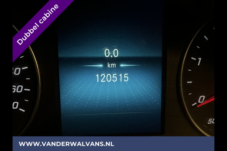 Mercedes-Benz Sprinter 314 CDI 143pk Pick-Up Open Laadbak 1000kg Kraan Dubbele Cabine Euro6 Airco | 3500kg Trekhaak | 6-Zits Apple Carplay, Android Auto, Cruisecontrol