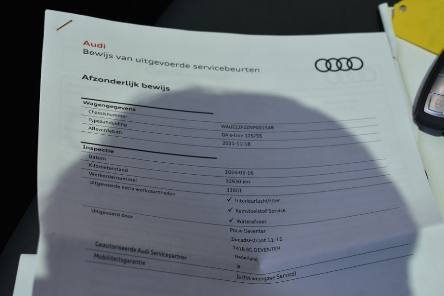 Audi Q4 e-tron 35 Launch edition S Competition 55 kWh | Bomvol met de beste opties | Comfortpakket | Dynamiekpakket | Warmtepomp