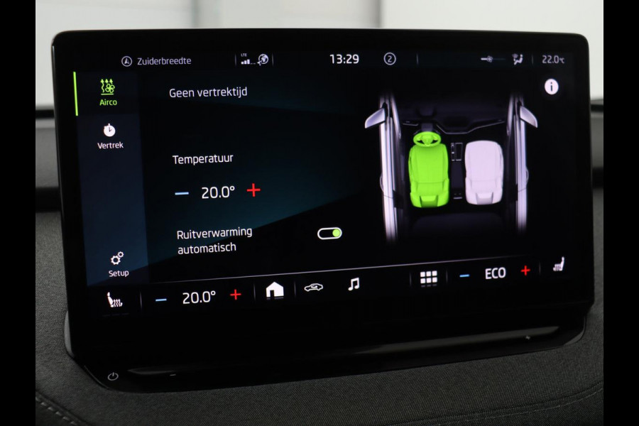 Škoda ENYAQ iV 80 | Stoel & stuurverwarming | Carplay | Keyless | Navigatie | Camera | Half leder | Cruise control | Full LED | Parkeerhulp