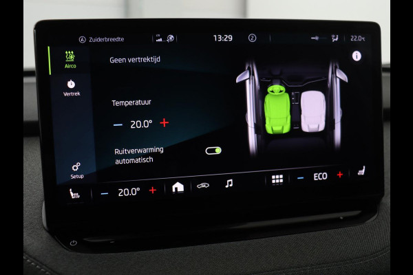 Škoda ENYAQ iV 80 | Stoel & stuurverwarming | Carplay | Keyless | Navigatie | Camera | Half leder | Cruise control | Full LED | Parkeerhulp