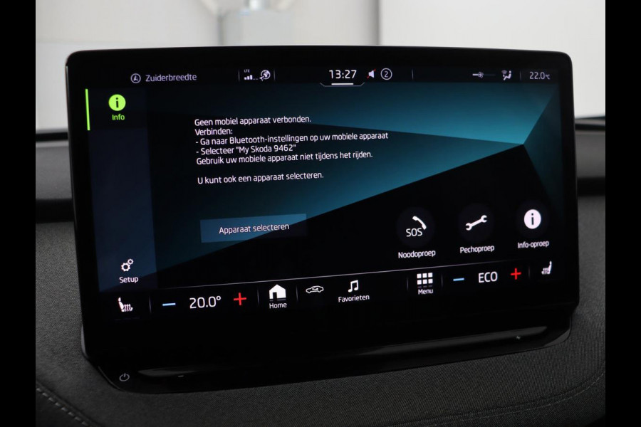 Škoda ENYAQ iV 80 | Stoel & stuurverwarming | Carplay | Keyless | Navigatie | Camera | Half leder | Cruise control | Full LED | Parkeerhulp