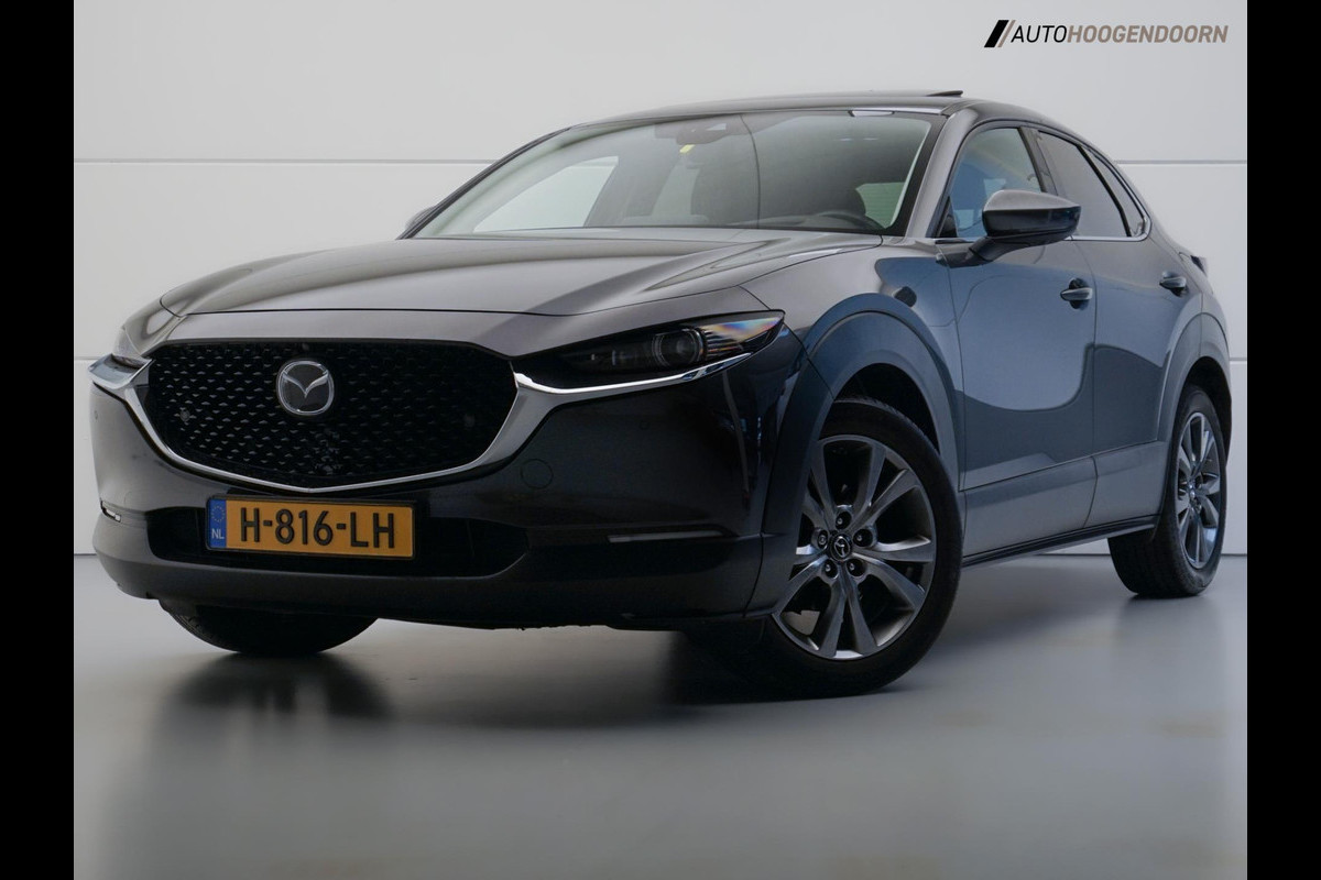 Mazda CX-30 2.0 e-SkyActiv-X M Hybrid Luxury (HEAD-UP DISPLAY,BOSE,STOELVERWARMING,SCHUIFDAK,KEYLESS,DODEHOEK,360 CAMERA,TREKHAAK, Mazda CX-30 2.0 e-SkyActiv-X M Hybrid Luxury (HEAD-UP DISPLAY,BOSE,STOELVERWARMING,SCHUIFDAK,KEYLESS,DODEHOEK,360 CAMERA,TREKHAAK,