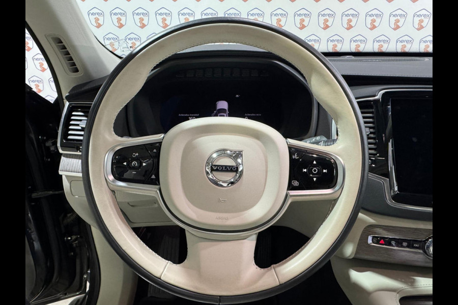 Volvo XC90 2.0 T8 Recharge AWD Ultimate Dark | Luchtvering | H&K | Trekhaak | 360 Camera | ACC | Massage