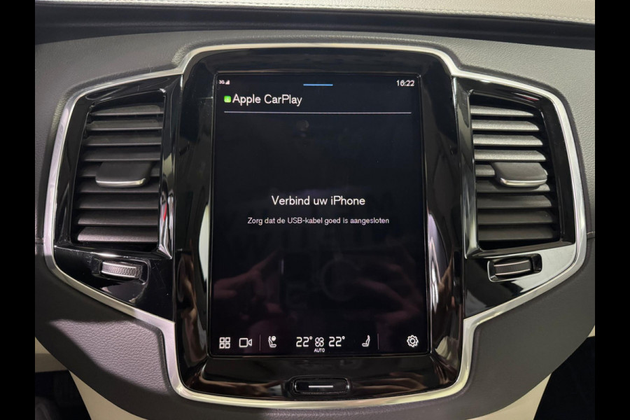 Volvo XC90 2.0 T8 Recharge AWD Ultimate Dark | Luchtvering | H&K | Trekhaak | 360 Camera | ACC | Massage