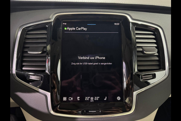 Volvo XC90 2.0 T8 Recharge AWD Ultimate Dark | Luchtvering | H&K | Trekhaak | 360 Camera | ACC | Massage