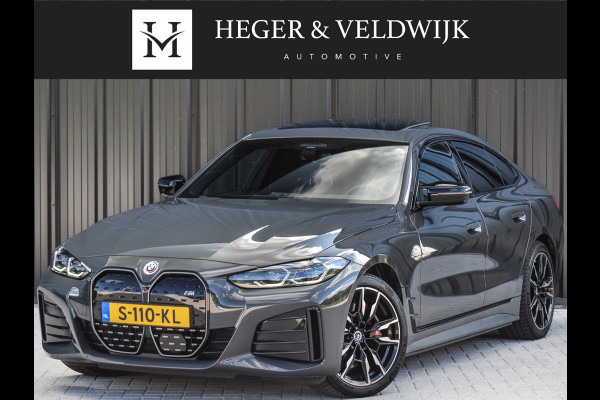 BMW i4 M50 High Executive 84 kWh | M-SPORT | SCHUIF -\- KANTELDAK | HARMAN KARDON | ELEKTR. VERST. STOELEN | STOEL- VERWARMING EN KOELI