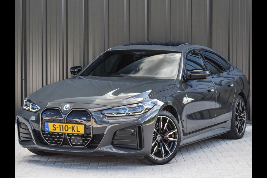 BMW i4 M50 High Executive 84 kWh | M-SPORT | SCHUIF -\- KANTELDAK | HARMAN KARDON | ELEKTR. VERST. STOELEN | STOEL- VERWARMING EN KOELI