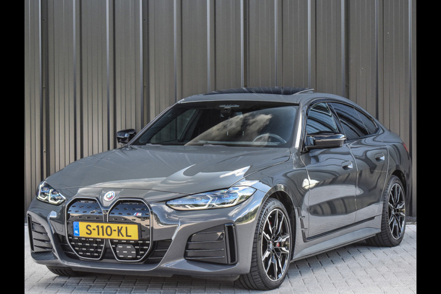 BMW i4 M50 High Executive 84 kWh | M-SPORT | SCHUIF -\- KANTELDAK | HARMAN KARDON | ELEKTR. VERST. STOELEN | STOEL- VERWARMING EN KOELI