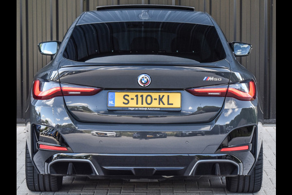 BMW i4 M50 High Executive 84 kWh | M-SPORT | SCHUIF -\- KANTELDAK | HARMAN KARDON | ELEKTR. VERST. STOELEN | STOEL- VERWARMING EN KOELI