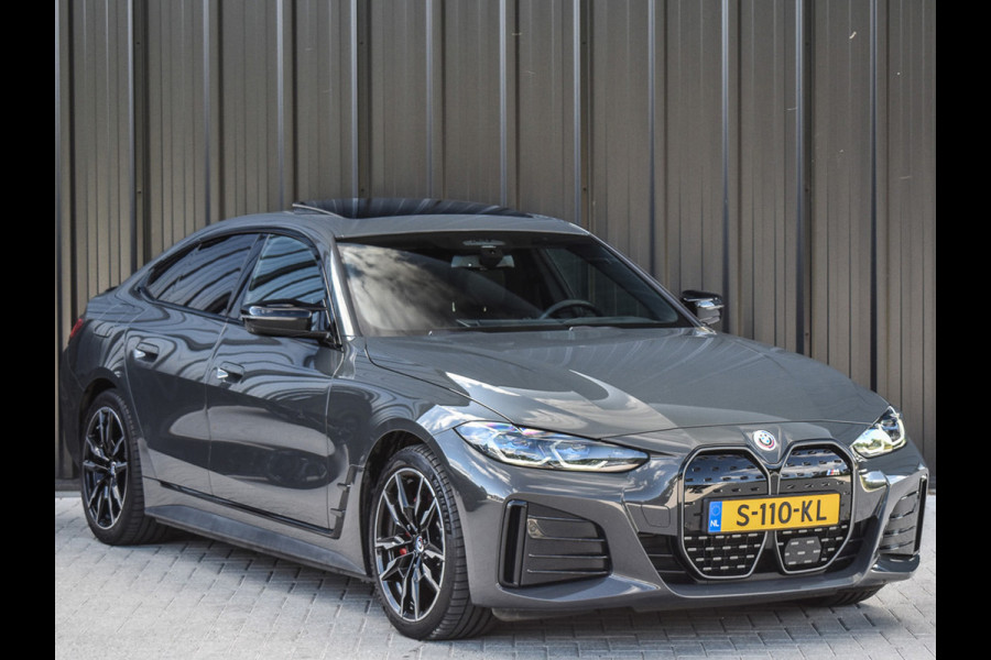 BMW i4 M50 High Executive 84 kWh | M-SPORT | SCHUIF -\- KANTELDAK | HARMAN KARDON | ELEKTR. VERST. STOELEN | STOEL- VERWARMING EN KOELI