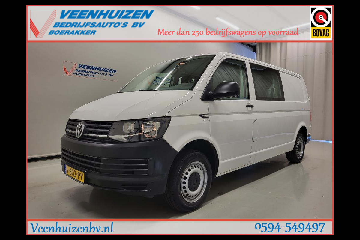 Volkswagen Transporter 2.0TDI L2/H1 Dubbele Cabine Trekhaak Euro 6! Volkswagen Transporter 2.0TDI L2/H1 Dubbele Cabine Trekhaak Euro 6!