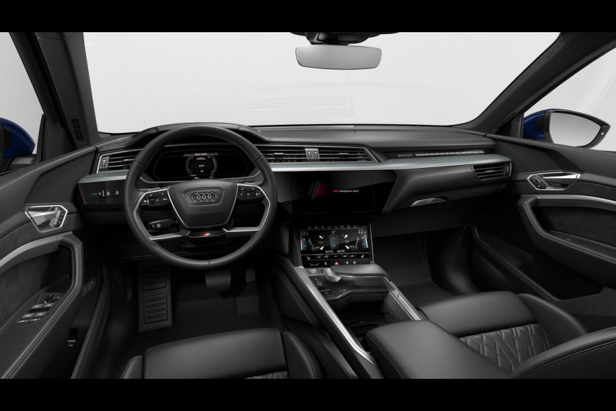 Audi e-tron Sportback 55 quattro S edition 95 kWh 408pk | SoH 91% | Panoramadak | Trekhaak | Diamond Stitching  Lederen | Stoelverstelling met geheugen | Head up Display