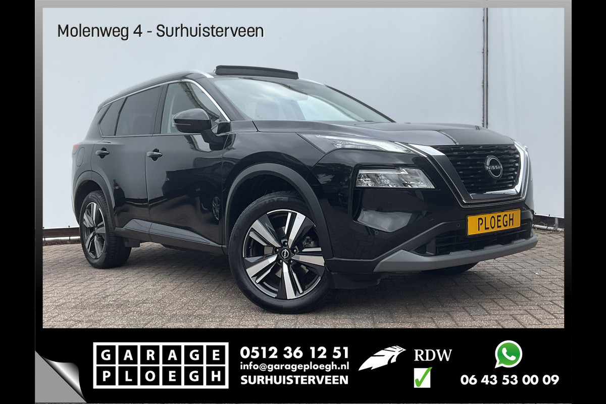 Nissan X-Trail 1.5 e-Power N-Connecta 7-Pers Pano 360Cam Adap.Cruise Keyless Voll.Onderhouden! Nissan X-Trail 1.5 e-Power N-Connecta 7-Pers Pano 360Cam Adap.Cruise Keyless Voll.Onderhouden!