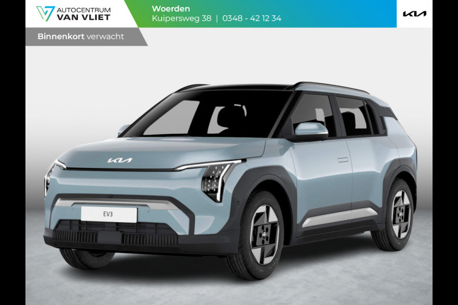 Kia EV3 Air 58.3 kWh | Op voorraad | Navi | 17" | Adapt. Cruise | Clima | PDC | Dakrails | Private Lease € 459,- Actie !