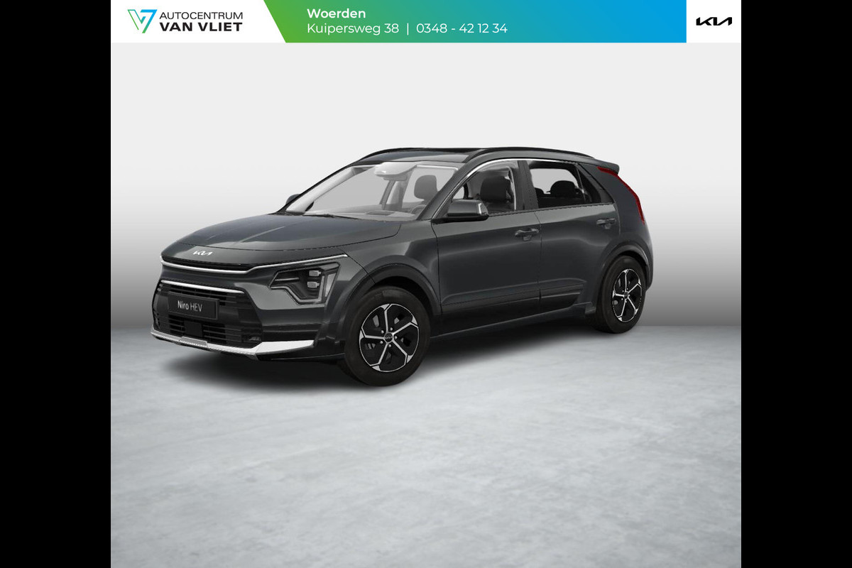 Kia Niro 1.6 GDi Hybrid DynamicPlusLine | LED | Clima | Navi | Carplay | Stoel-/stuurverwarming | Schuif-/kanteldak | Head-up display Kia Niro 1.6 GDi Hybrid DynamicPlusLine | LED | Clima | Navi | Carplay | Stoel-/stuurverwarming | Schuif-/kanteldak | Head-up display