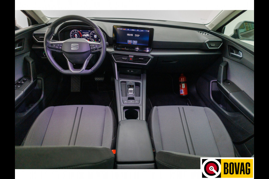 Seat Leon Sportstourer 1.0 eTSI Style 111 PK Automaat | Stoel- en Stuurverwaming | Navigatie | Achteruitrijcamera | Parkeersensoren V+A, App. connect, All season banden