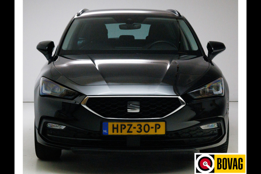 Seat Leon Sportstourer 1.0 eTSI Style 111 PK Automaat | Stoel- en Stuurverwaming | Navigatie | Achteruitrijcamera | Parkeersensoren V+A, App. connect, All season banden