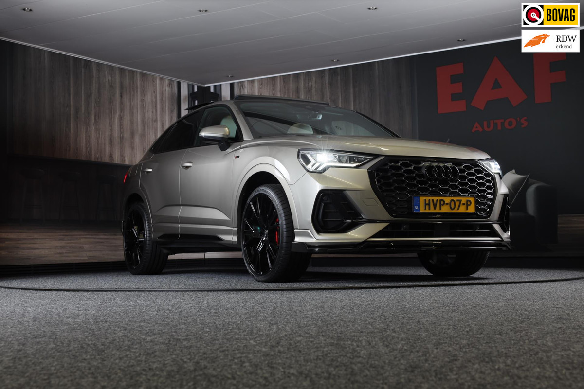 Audi Q3 Sportback 45 TFSI e S Line Competition / Memory / Elek Stoelen / Lane Assist / Open Panoramadak / Led / Virtual Cockpit Audi Q3 Sportback 45 TFSI e S Line Competition / Memory / Elek Stoelen / Lane Assist / Open Panoramadak / Led / Virtual Cockpit