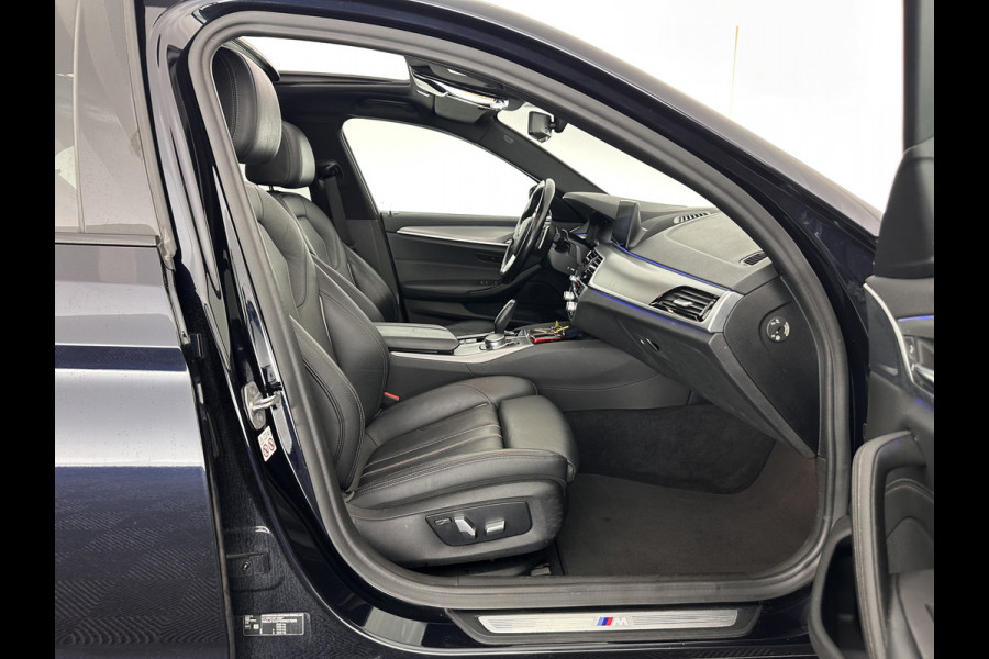BMW 5 Serie 520d xDrive High Executive Aut. *PANO | FULL-LEATHER | FULL-LED | HEAD-UP | DIGI-COCKPIT | NAVI-FULLMAP | TOP-VIEW | MEMORY-PACK | ECC | PDC | CRUISE | 20''ALU | TOWBAR*