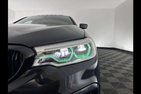 BMW 5 Serie 520d xDrive High Executive Aut. *PANO | FULL-LEATHER | FULL-LED | HEAD-UP | DIGI-COCKPIT | NAVI-FULLMAP | TOP-VIEW | MEMORY-PACK | ECC | PDC | CRUISE | 20''ALU | TOWBAR*