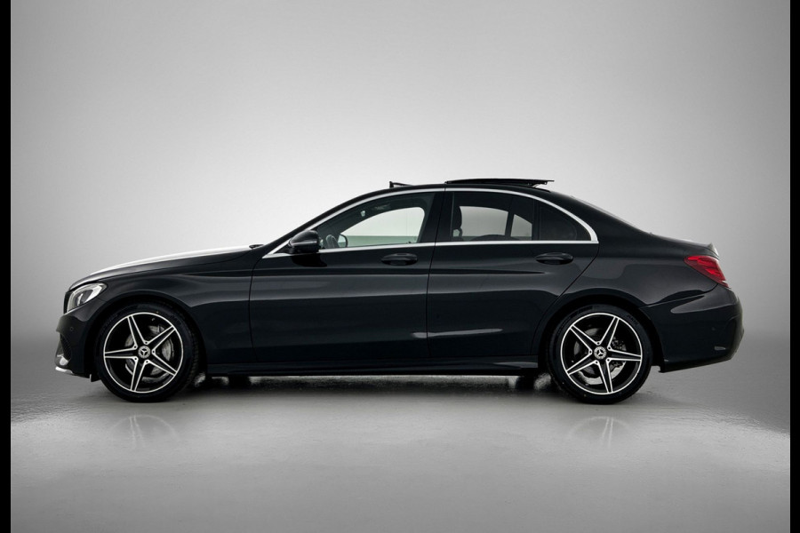 Mercedes-Benz C-Klasse 180 AMG Sport Edition (NL-auto, Panorama, Carplay, StoelV, Navigatie, Cruise Control, Etc)