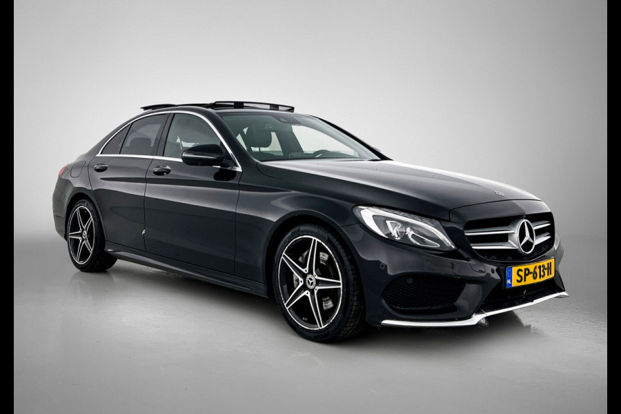 Mercedes-Benz C-Klasse 180 AMG Sport Edition (NL-auto, Panorama, Carplay, StoelV, Navigatie, Cruise Control, Etc)