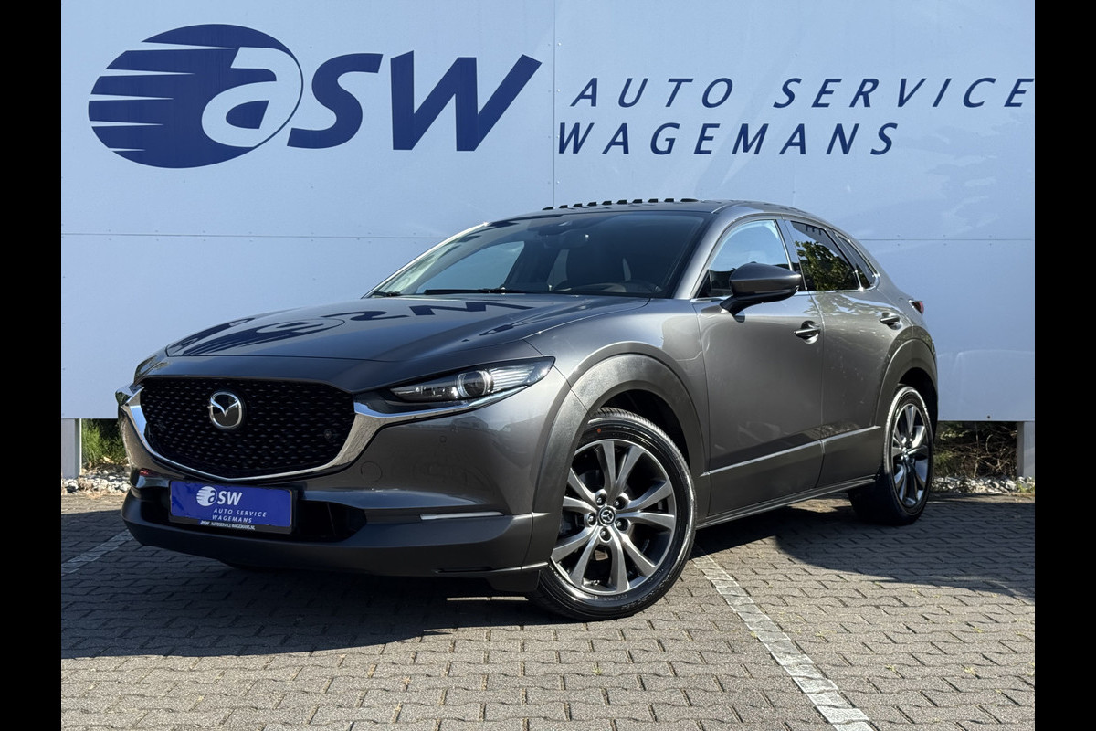 Mazda CX-30 2.0 e-SkyActiv-X M Hybrid Luxury | Schuifdak | Trekhaak | Leder | ACC | Camera | HUD | 18 inch Mazda CX-30 2.0 e-SkyActiv-X M Hybrid Luxury | Schuifdak | Trekhaak | Leder | ACC | Camera | HUD | 18 inch