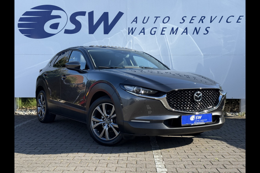 Mazda CX-30 2.0 e-SkyActiv-X M Hybrid Luxury | Schuifdak | Trekhaak | Leder | ACC | Camera | HUD | 18 inch