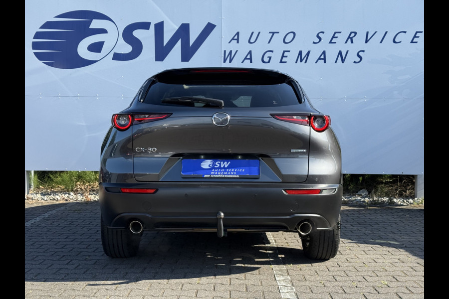 Mazda CX-30 2.0 e-SkyActiv-X M Hybrid Luxury | Schuifdak | Trekhaak | Leder | ACC | Camera | HUD | 18 inch