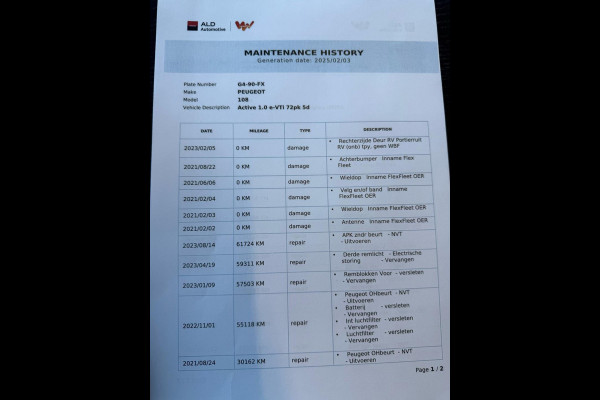 Peugeot 108 1.0 e-VTi Active AIRCO | ELEK RAMEN | 70294KM | NWE APK | BTW
