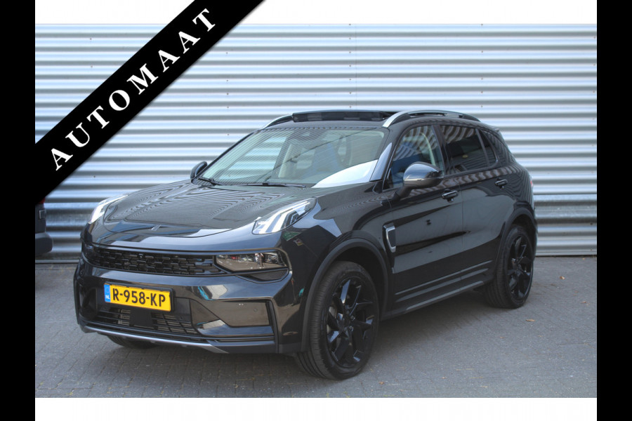 Lynk & Co 01 BLACK EDITION 1.5 PHEV 262pk Automaat NL-Auto NAP BTW Clima Cruise Navi 360 Camera Panoramadak 20"LMV El. Klep