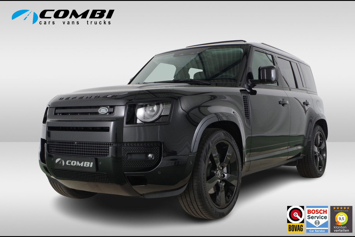 Land Rover Defender 110 2.0 P300e 110 X-Dynamic HSE > 300pk/Black pakket/Head-up/22inch/Trekhaak/Smart View... Land Rover Defender 110 2.0 P300e 110 X-Dynamic HSE > 300pk/Black pakket/Head-up/22inch/Trekhaak/Smart View...