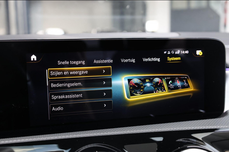 Mercedes-Benz A-Klasse 250 e AMG Line LED/SFEER/PANORAMADAK/LEER+S.VERWARMING+MEMORY/19"LMV/360 CAM/LINE/ACC/ECC/12 MDN GARANTIE!