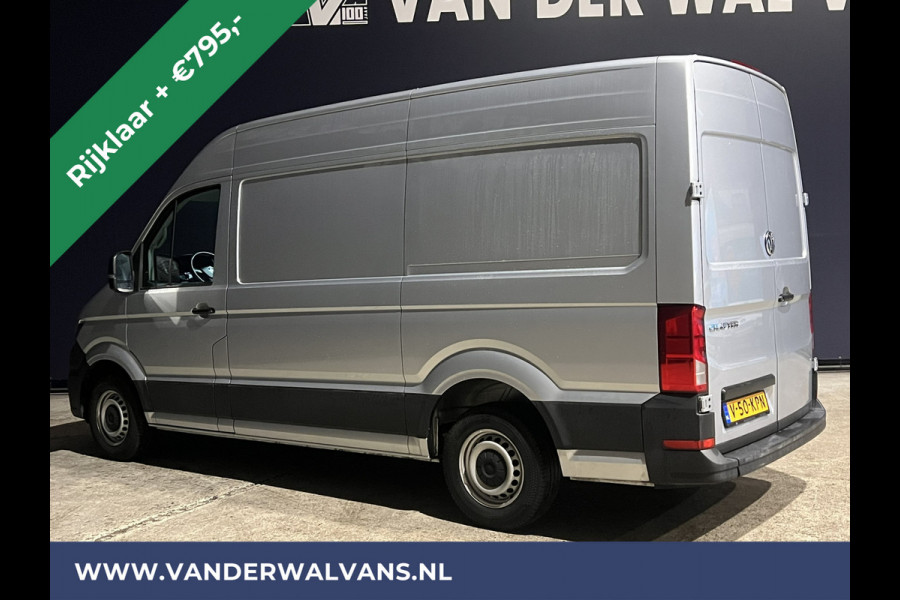 Volkswagen Crafter 2.0 TDI 140pk L3H3 L2H2 Euro6 RIJKLAAR Airco | Navigatie | Apple Carplay | Android Auto | Cruisecontrol Bijrijdersbank, 3000kg trekvermogen, zilver