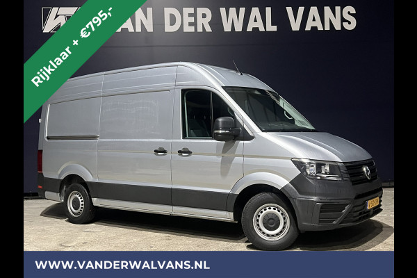 Volkswagen Crafter 2.0 TDI 140pk L3H3 L2H2 Euro6 RIJKLAAR Airco | Navigatie | Apple Carplay | Android Auto | Cruisecontrol Bijrijdersbank, 3000kg trekvermogen, zilver