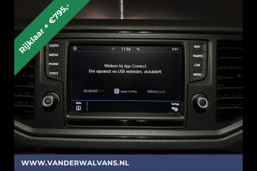 Volkswagen Crafter 2.0 TDI 140pk L3H3 L2H2 Euro6 RIJKLAAR Airco | Navigatie | Apple Carplay | Android Auto | Cruisecontrol Bijrijdersbank, 3000kg trekvermogen, zilver