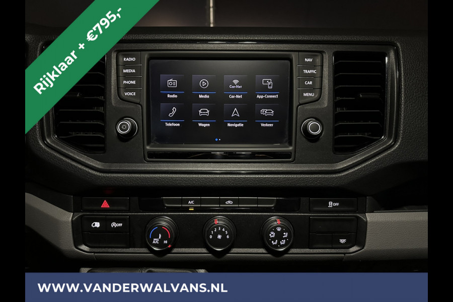 Volkswagen Crafter 2.0 TDI 140pk L3H3 L2H2 Euro6 RIJKLAAR Airco | Navigatie | Apple Carplay | Android Auto | Cruisecontrol Bijrijdersbank, 3000kg trekvermogen, zilver