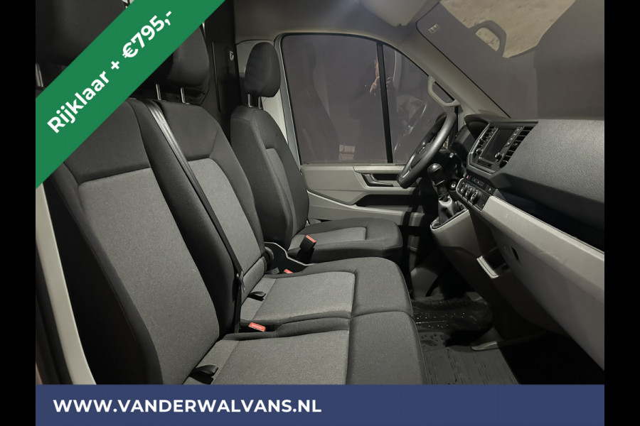 Volkswagen Crafter 2.0 TDI 140pk L3H3 L2H2 Euro6 RIJKLAAR Airco | Navigatie | Apple Carplay | Android Auto | Cruisecontrol Bijrijdersbank, 3000kg trekvermogen, zilver