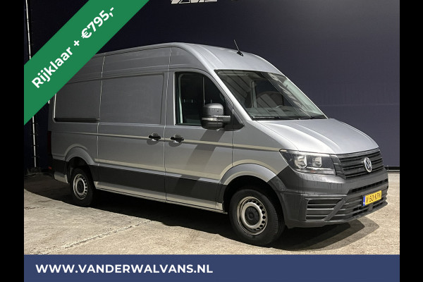 Volkswagen Crafter 2.0 TDI 140pk L3H3 L2H2 Euro6 RIJKLAAR Airco | Navigatie | Apple Carplay | Android Auto | Cruisecontrol Bijrijdersbank, 3000kg trekvermogen, zilver