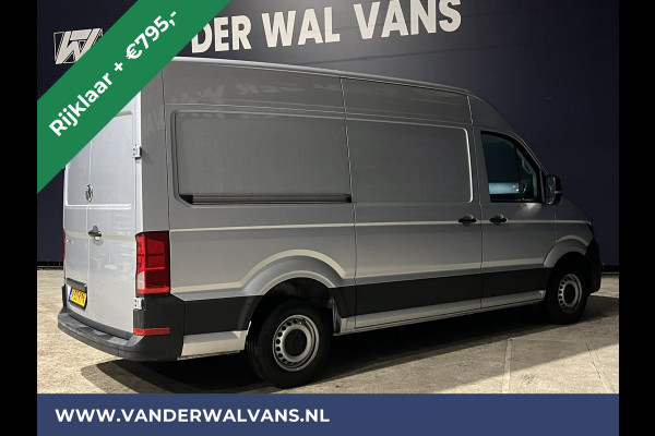 Volkswagen Crafter 2.0 TDI 140pk L3H3 L2H2 Euro6 RIJKLAAR Airco | Navigatie | Apple Carplay | Android Auto | Cruisecontrol Bijrijdersbank, 3000kg trekvermogen, zilver