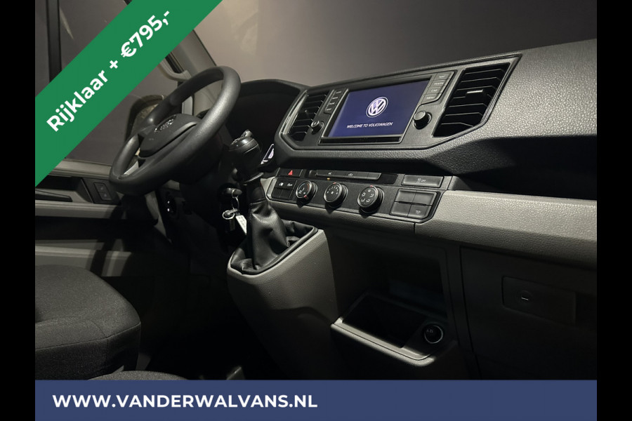 Volkswagen Crafter 2.0 TDI 140pk L3H3 L2H2 Euro6 RIJKLAAR Airco | Navigatie | Apple Carplay | Android Auto | Cruisecontrol Bijrijdersbank, 3000kg trekvermogen, zilver