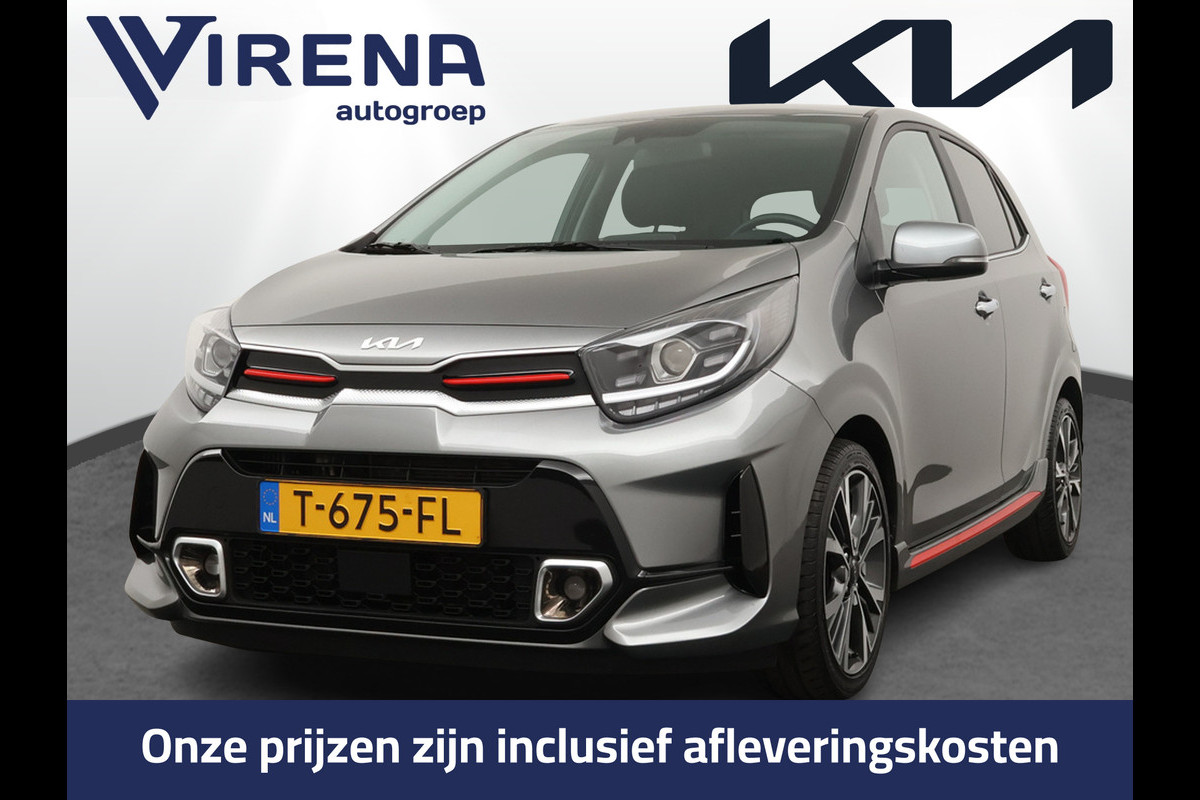 Kia Picanto 1.0 T-GDi GT-Line 5p 100PK! - Navigatie - Climate Control - Schuif/Kanteldak - Stoel/Stuur Verwarming - Leder - Fabrieksgarantie Tot 2030 Kia Picanto 1.0 T-GDi GT-Line 5p 100PK! - Navigatie - Climate Control - Schuif/Kanteldak - Stoel/Stuur Verwarming - Leder - Fabrieksgarantie Tot 2030