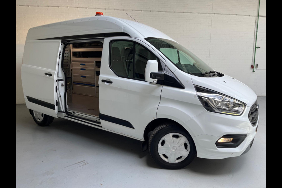 Ford Transit Custom SERVICEWAGEN LANG/ HOOG 320 2.0 TDCI EURO6 L2H2 3ZITS, TREND, SORTIMO INRICHTING ,V230 OMVORMER, RIJKLAARPRIJS