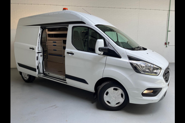 Ford Transit Custom SERVICEWAGEN LANG/ HOOG 320 2.0 TDCI EURO6 L2H2 3ZITS, TREND, SORTIMO INRICHTING ,V230 OMVORMER, RIJKLAARPRIJS