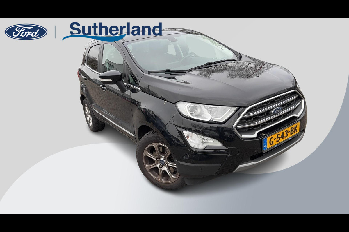 Ford EcoSport 1.0 EcoBoost Titanium 125pk Trekhaak | Winterpack | Achteruitrijcamera | Cruise control | Dealer onderhouden Ford EcoSport 1.0 EcoBoost Titanium 125pk Trekhaak | Winterpack | Achteruitrijcamera | Cruise control | Dealer onderhouden