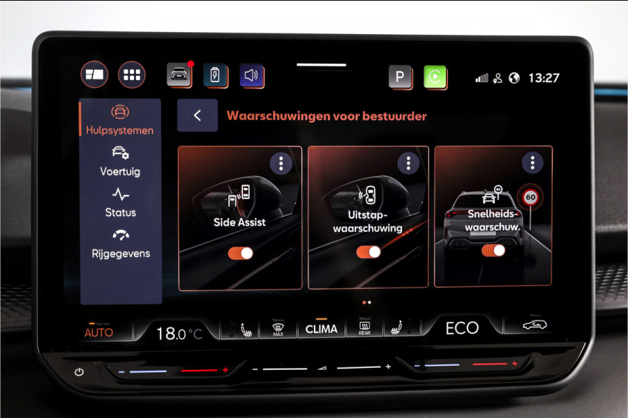 CUPRA Terramar 1.5 TSI e-Hybrid 272 PK VZ Performance | S/K-Panodak | Sennheiser Audio | Adapt. Cruise | Memory Stoel | Stoel-+Stuurverw. | PDC | 360 Camera | NAV + App. Connect | ECC | Elek. Klep | LM 19" | Dark Void lak | 5209